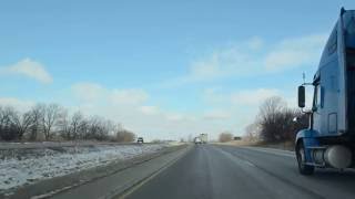 IL I72 WB I57 NB and I74 WB from Champaign to Farmer City Feb 2014 [upl. by Enelaj]