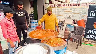 Jatka Briyani Tawa Chicken Tawa Mutton Fish and Chicken Shawarma At Famous Jassi Chicken Corner [upl. by Avitzur]