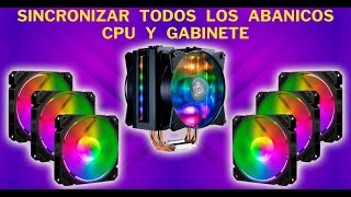 SINCRONIZAR velocidad de ventiladores CPU y Gabiente con un HUB  SOPTECO [upl. by Cook]