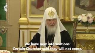 Orthodox Patriarchate of Moscow will not come to the Pan Orthodox Council [upl. by Neile28]