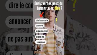 5 VERBES formés avec le verbe DIRE Vocabulaire en français facile [upl. by Lindberg]