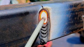 Vertical welding tricks on thin square tubes that not everyone knows [upl. by Anne]