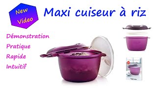 Maxi cuiseur à riz Microondes  Tupperware [upl. by Enirehtacyram]