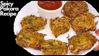 Onion Pakora Recipe  Pyaz K Pakoray Crispy Pakora RecipeCrispy Evening Snacks [upl. by Eleda254]