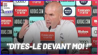 Zinédine Zidane pète un plomb en conférence de presse  Oh My Goal [upl. by Ttocs]