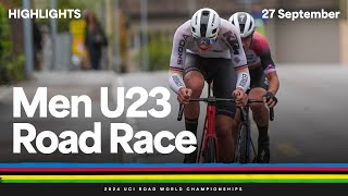 Men Under 23 Road Race highlights  2024 UCI Road World Championships [upl. by Relyks]