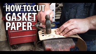 How to cut gasket paper [upl. by Ahsenod]