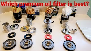 Which premium oil filter is best OEM vs M1 vs Mahle vs Wix XP cut open and analyzed [upl. by Dickman417]