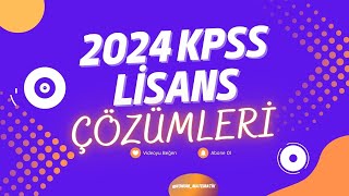 2024 KPSS LİSANS MATEMATİK ÇÖZÜMLERİ [upl. by Allwein]