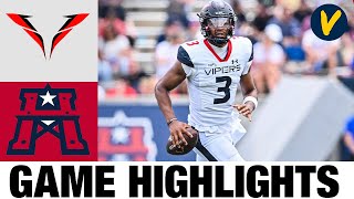 Vegas Vipers vs Houston Roughnecks  Week 9  2023 XFL Highlights [upl. by Yemac]