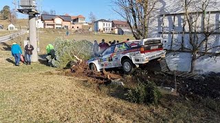 Horror Crash bei Jännerrallye Shakedown [upl. by Kelwin]