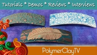 Make Some Fun and Easy Polymer Clay Barrettes [upl. by Berkman]