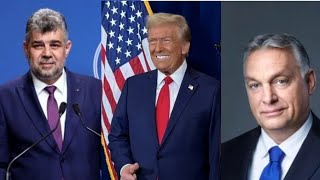 Ciolacu Viktor Orban și Donald Trump [upl. by Alenoel157]