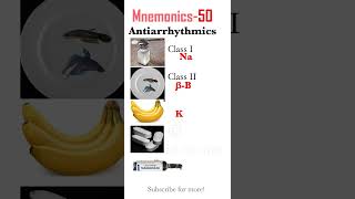 Antiarrhythmic Drugs MOA Pharm mnemonics 50 [upl. by Yrdnal]