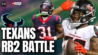 Texans RB2 Battle Cam Akers Or Dameon Pierce [upl. by Linda]