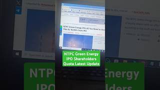 NTPC Green Energy IPO Shareholder  NTPC Green Energy IPO DRHP File  NTPC Green Energy IPO [upl. by Aihsyla]