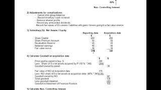 IFRS 10  Preparation of Consolidated Statement of Financial Position Part One [upl. by Gerstein595]