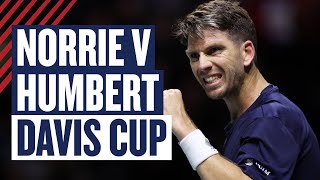 Highlights  Cam Norrie v Ugo Humbert  Great Britain vs France  Davis Cup 2023  LTA [upl. by Stralka]