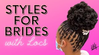 Here’s a style for Brides with Locs [upl. by Peednama]