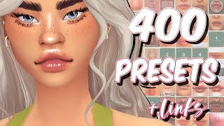 MY PRESETS CC FOLDER 🌺  400 items  cc links  the sims 4 [upl. by Oiralih141]