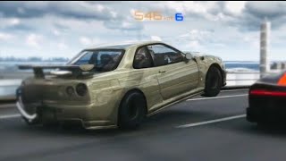 1800HP NISSAN SKYLINE R34 VS BUGATTI CHIRONE  ASSETTO CORSA  HIGH GRAPHICS  GAME PLAY  MODS [upl. by Abihsot]