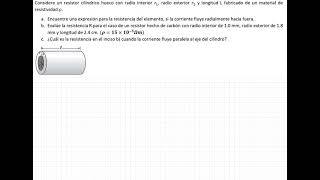 ELECTRODINÁMICA Corriente Resistencia y Circuitos Eléctricos Ejercicio 9 Calculo de Resistencia [upl. by Anawaj]