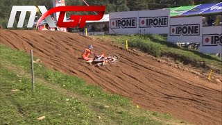 HERLINGS CRASH  MXGP Time Practice  MXGP of Latvia 2020 [upl. by Mikal]