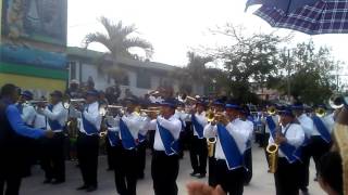 Corozal Community College Marching Band at judging point in Orange Walk Town [upl. by Yarazed306]