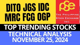 DITO  JGS  IDC  MRC  FCG  OGP  PSE TECHNICAL ANALYSIS [upl. by Elwira160]