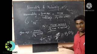 Normality and molarity in tamil [upl. by Mehetabel137]