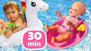 🏖️ ¡De vacaciones con la pequeña Bianca y sus juguetes Videos de bebés para niños [upl. by Hewet581]