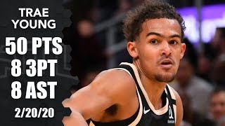 Trae Young goes off for careerhigh 50 points in Hawks vs Heat  201920 NBA Highlights [upl. by Repotsirhc]