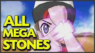 All Mega Stone Locations in Pokemon Omega Ruby amp Alpha Sapphire Old amp New Stones  47 Mega Stones [upl. by Llyrad]