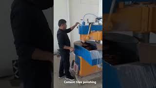 Desenli karo çini parlatma makinası  Cement tiles polishing machine [upl. by Alliw356]