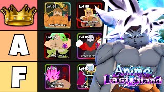 ALL UNITS TIER LIST for the TOURNAMENT UPDATE in Anime Last Stand [upl. by Dabney]