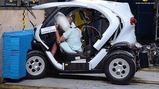 Renault Twizy CRASH TEST [upl. by Northrup]