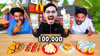 कौन ज्यादा खाना खा पायेगा ₹100000 Food Eating Challenge🤑 Who Will Win [upl. by Zenobia597]