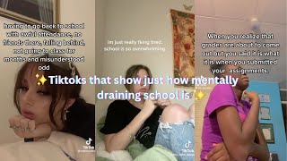 TikToks that show just how mentally draining school is [upl. by Marita]