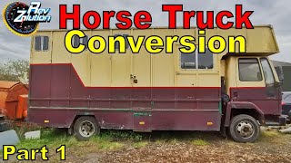 Horsebox Camper Conversion  Part 1 [upl. by Amak]