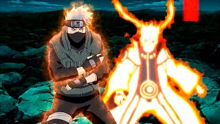 Naruto Granted Kakashi Kuramas Chakra  Kakashi Teamed Up with NineTails [upl. by Naej]