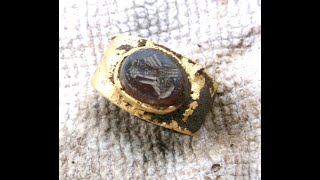 Metal Detecting ROMAN GOLD FEDE RING and Silvers [upl. by Shaia]