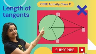 Length of tangents activity  class x activity circles  cbse maths activity [upl. by Onder]