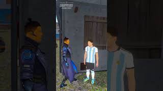 Messi 🥺 Ronaldo 😭 Helps little kid 🏫💔 Free Fire Ohio Animation shorts [upl. by Nochur]