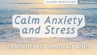 Soothe Anxiety and Stress  22Minute Guided Meditation For Immediate Relief [upl. by Franky]