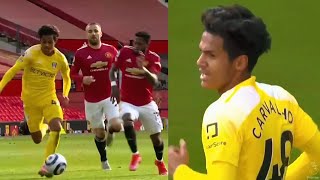 Fabio Carvalho vs Manchester United  18 Year Old TALENT  WELCOME TO LIVERPOOL 🔴 [upl. by Ilram272]