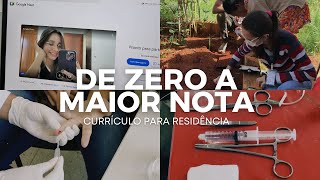 A minha trajetória para alcançar a MAIOR NOTA na ANÁLISE CURRICULAR da residência [upl. by Lrub]