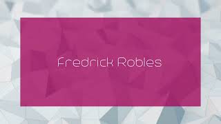 Fredrick Robles  appearance [upl. by Keene871]