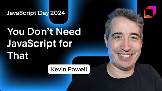 You Don’t Need JavaScript for That by Kevin Powell [upl. by Garnet663]