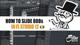 HOW TO SLIDE 808s in FL STUDIO 12  How SilinsBeats does his 808s Tutorial 2017 [upl. by Noloc980]