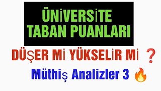 Taban Puanları Düşer mi Yükselir mi 🔥 3 analiz  Sayısal   YKS 2024 TERCİH yks2024 [upl. by Maudie]